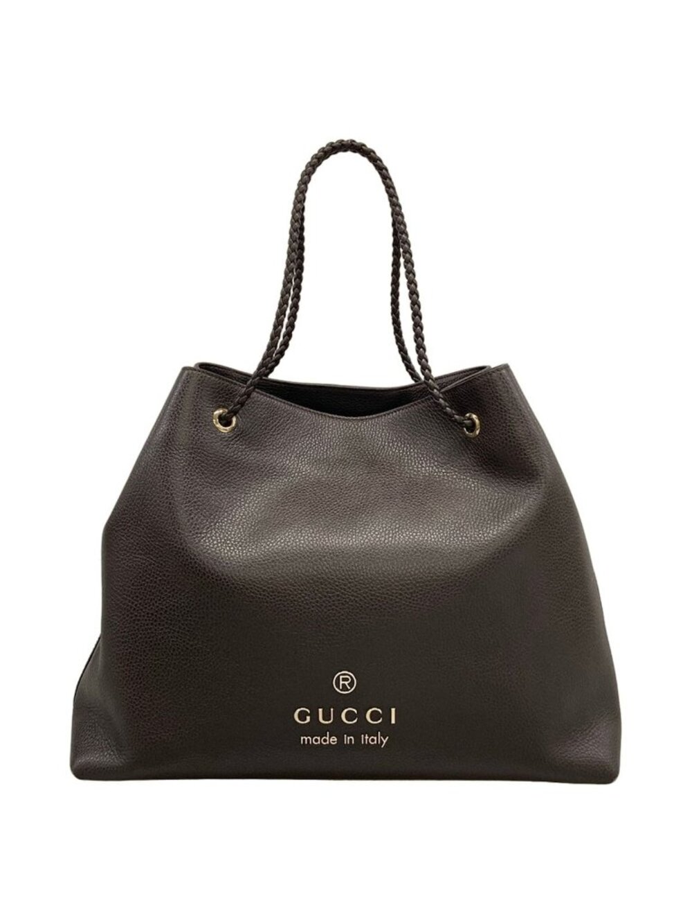 Gucci Tote Bag Dark Brown Leather
